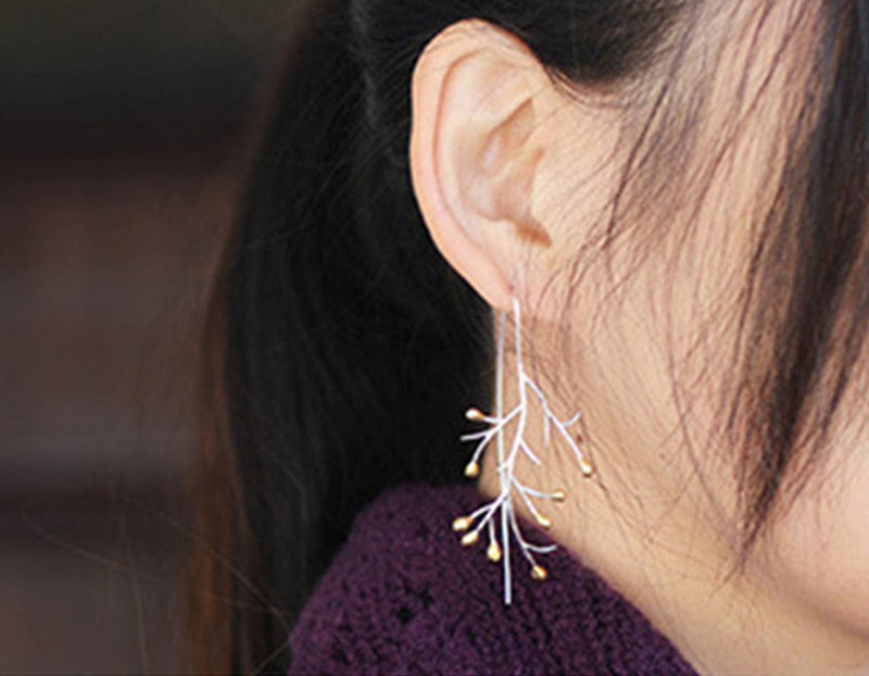 Autumn Tree Branch Earring