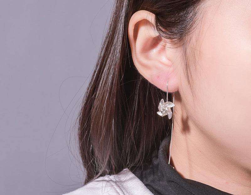 Rotatable Windmill Earring